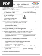 G5 - Ls6 - Safety and First Aid - Worksheet-7