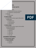 CHOLINERGIC