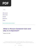 What Is Person-Centered Care and Why Is It Important - Health Innovation Network