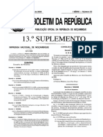 MZ Government Gazette Series I Supplement No 13 Dated 2008-12-30 No 52