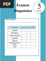 5to Grado - Examen de Diagnóstico