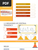 Chapter 1 Measure of Central Tendecy