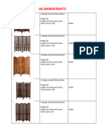 Mango Wood & MDF Partition