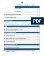 OSCE Checklist Cardiovascular Examination 2