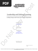 Caselet-1 - HBR Case Study - Leadership - Life Long Learning