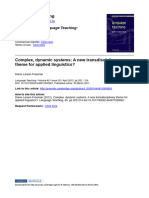 Complex, Dynamic Systems - A New Transdisciplinary Theme For - Larsen-Freeman, Diane - Language Teaching, #2, 45, Pages 202-214, 2011 Mar 30