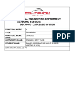 Electrical Engineering Department ACADEMIC SESSION: - Dec40073-Database System