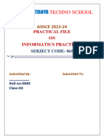 Practical File IP Class 12 2023 24