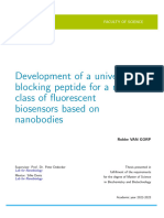 Development of A Universal Blocking Peptide For A Novel Class of Fluorescent Biosensors Based On Nanobodies (Master Thesis 2023)