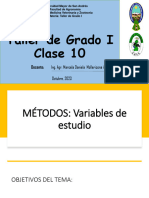 Clase 10 - Variables de Estudio