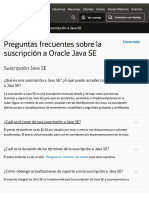 Preguntas Frecuentes Sobre La Suscripción A Java SE