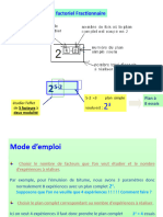 Plan Fractionnaire