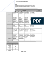 Exposición 2 - Rúbrica para Evaluar Presentación de Un Tema