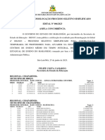 Retificacao Homologacao Edital No 006 2023 Seletivo Ensino Medio em Tempo Integral