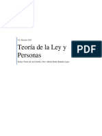 Teoria de La Ley y Personas 2015 (Bañadazo)