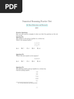 Selective School Numerical Reasoning Sample Test 3 - Year 9 Entry - (VIC)