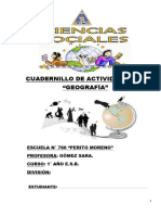 Cuadernillo de Actividades de Geografía Actualizado