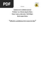 Inflación y Problemas de La Mano de Obra