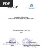 Skema Sertifikasi Okupasi Operator Pelaksana Pekerjaan Iluminasi Level 2