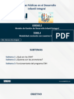 Políticas Públicas en El Desarrollo Infantil Integral: Unidad 2