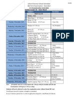 Grade IX Date Sheet & Syllabus December Exam 2023