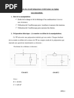 TP 2: Etude Du Circuit Intégrateur Et Dérivateur en Régime Non Sinusoïdale. 1. But de La Manipulation