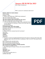 Surgery III MCQS 2023