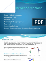 Name - Rakesh Majumdar Department - ME Semester - 5 University Roll - 35000720041 Year - 3rd Topic - Grashof's Law