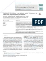 Trunk Muscle Activity During Trunk Stabilizing Exercise With Isometric Hip