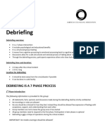 Fact Sheet 11 - Debriefing