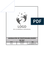 Asignación de Responsabilidades en SST