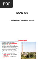 MMEN 326 - Direct and Bending Stresses