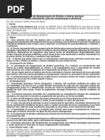 Contrato de Renegociação de Dívidas e Outras Avenças Meios Eletrônicos E/ou de Comunicação À Distância