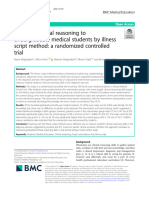 Teaching Clinical Reasoning To Undergraduate Medical Students by Illness Script Method - A Randomized Controlled Trial