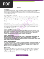 JEE Advanced Syllabus 2023 Chemistry