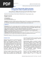 Open Versus Laparoscopic Cholecystectomy A Compara