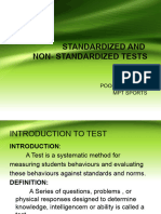 Standardized & Non Standardized Tests