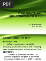 Standardized & Non Standardized Tests