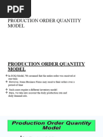 Production Order Quantity Model