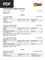 Bolt Action Paratroopers Platoon Late War Platoon