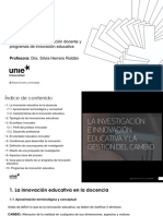 Unidad 2 - Aproximación A La Innovación Docente y Programas de Innovación Educativa