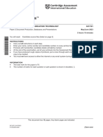 Cambridge IGCSE: Information and Communication Technology 0417/21