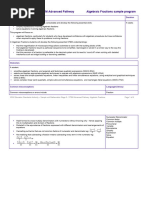 Unit Mathematics Stage 5 Stem Advanced Pathway Algebraic Fractions