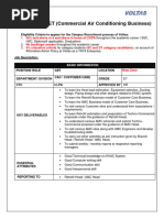 JD-Eligibility and Job Profile - GET (CAC Customer Care - West Zone)