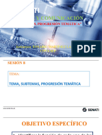 Sesión 8 Tema Subtemas Progresión Temática