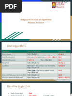 DAA - Basics - Masters Theorem