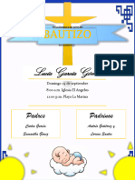 Cartas de Bautizo