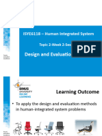 Design and Evaluation Methods: ISYE6118 - Human Integrated System