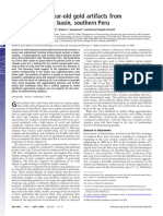 2008 ALDENDERFER. 4,000 Años de Antigüedad de Artefactos de Oro en La Cuenca Del Titicaca, S de Perú (PNAS)