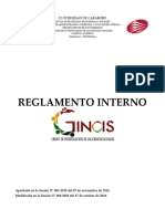 Reglamento Intenro Gincis